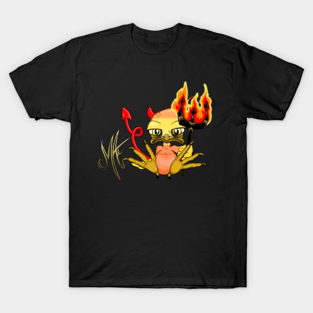 Grumpy Chicken Devil T-Shirt by Grumpy Chicken